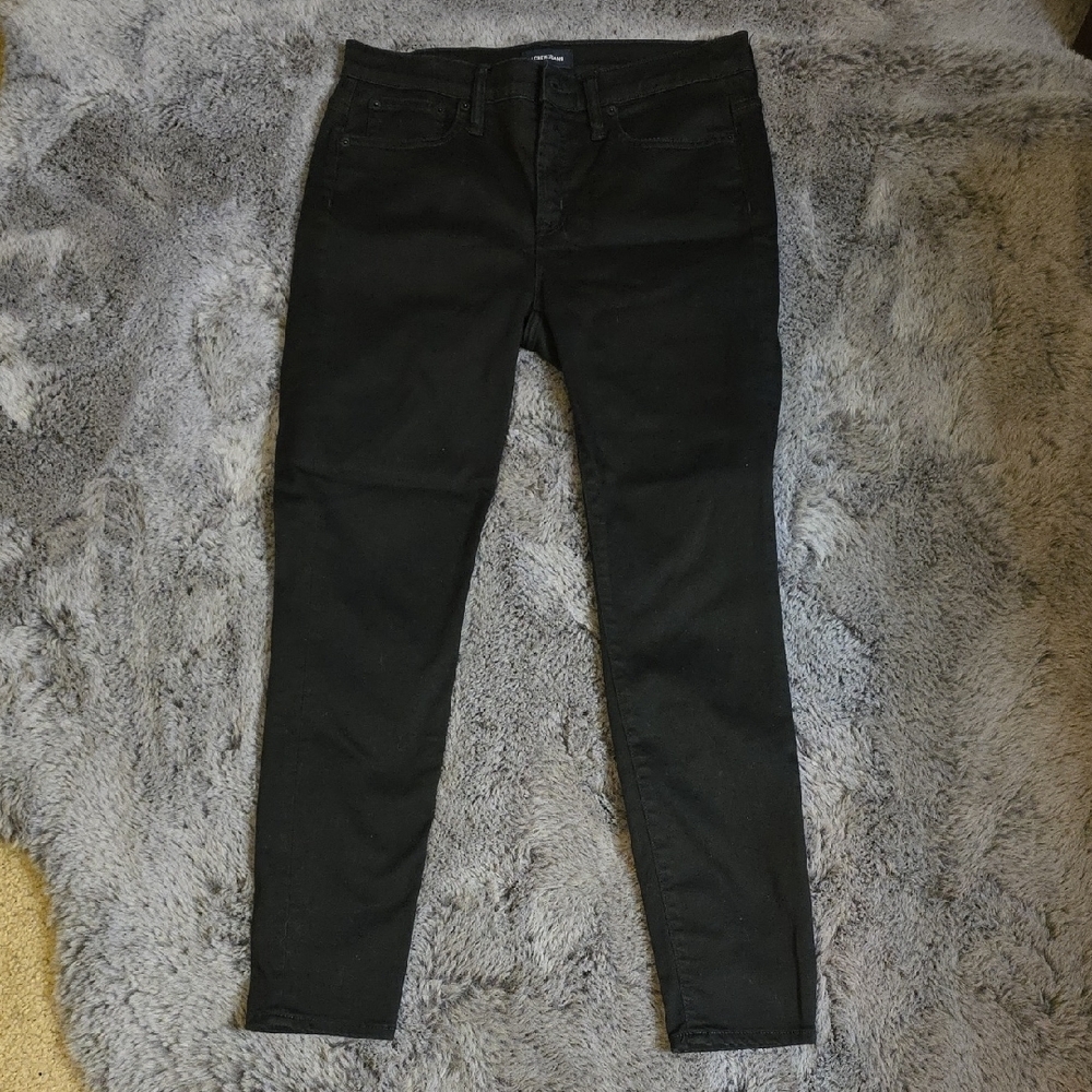 J. Crew Women's Dark Black Skinny Jeans